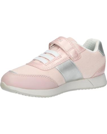 girl Trainers GEOX J166FA 010AJ J JENSEA  C8W1Z LT ROSE-WHITE