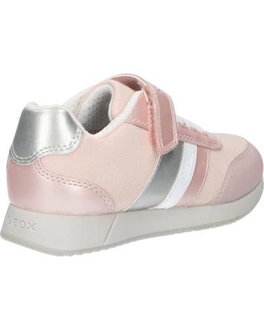 girl Trainers GEOX J166FA 010AJ J JENSEA  C8W1Z LT ROSE-WHITE