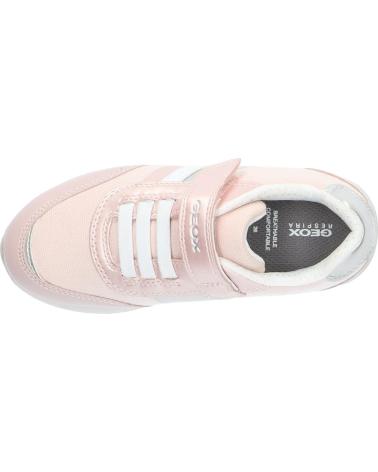 girl Trainers GEOX J166FA 010AJ J JENSEA  C8W1Z LT ROSE-WHITE