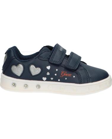 girl Trainers GEOX J358WA 054AS J SKYLIN  C0673 NAVY-SILVER