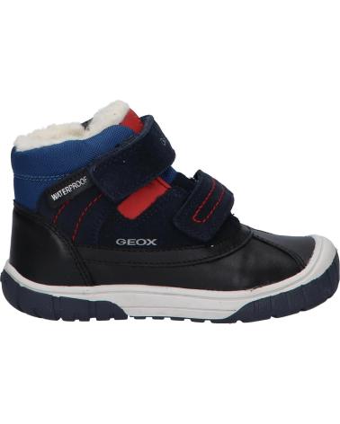 girl and boy Mid boots GEOX B162DB 022FU  C4244 NAVY-DK RED