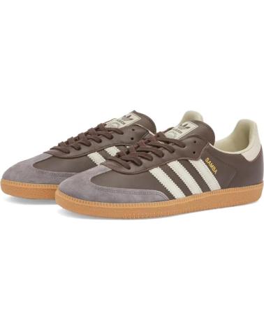 ADIDAS SAMBA WOMAN OG ID1481 - PUTTY GREY - GOLD METALLIC - 3 BROWN