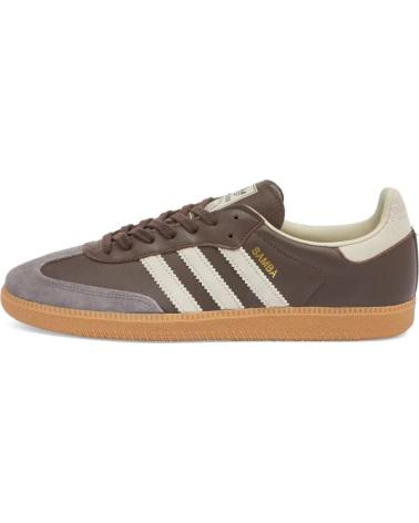 ADIDAS SAMBA WOMAN OG ID1481 - PUTTY GREY - GOLD METALLIC - 3 BROWN