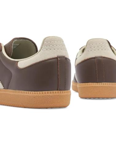 ADIDAS SAMBA WOMAN OG ID1481 - PUTTY GREY - GOLD METALLIC - 3 BROWN