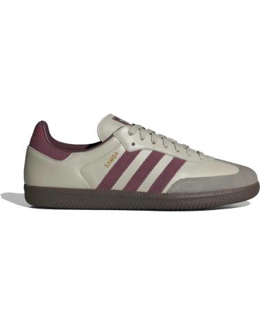 Man Trainers ADIDAS SAMBA OG ID1482 PUTTY - MAROON - GOLD METALLIC - 41 1-3  GREY