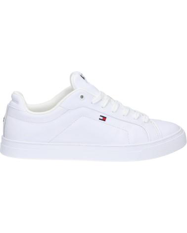 Zapatillas deporte TOMMY HILFIGER  de Hombre FM0FM05317 ICON COURT LTH FLAG ESS  YBS WHITE