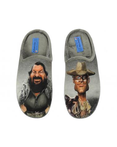 Pantofole ALBEROLA  per Uomo ZAPATILLA CHINELA CONFORT BUD SPENCER Y TERENCE HILL  GRIS-2