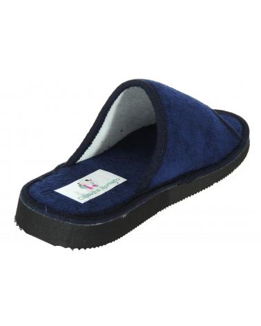 Calzado de casa de Hombre  ZAPATILLA CHANCLA CASA TOALLA PUNTA ABIERTA MARINO