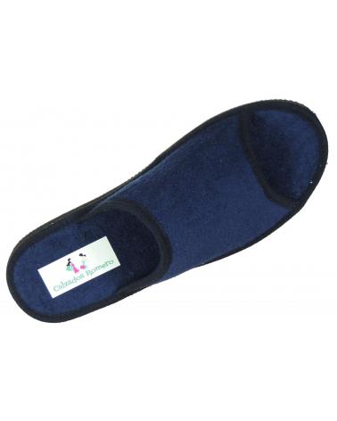 Calzado de casa de Hombre  ZAPATILLA CHANCLA CASA TOALLA PUNTA ABIERTA MARINO