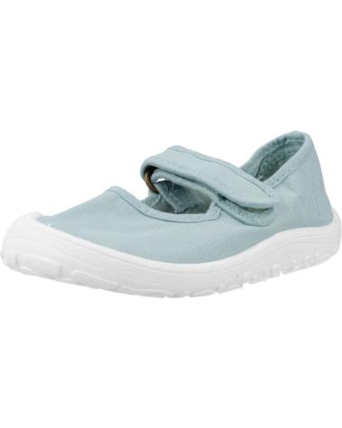 VICTORIA BAREFOOT CANVAS MARY JANES WITH VELCRO AQUA GREEN MANZANA