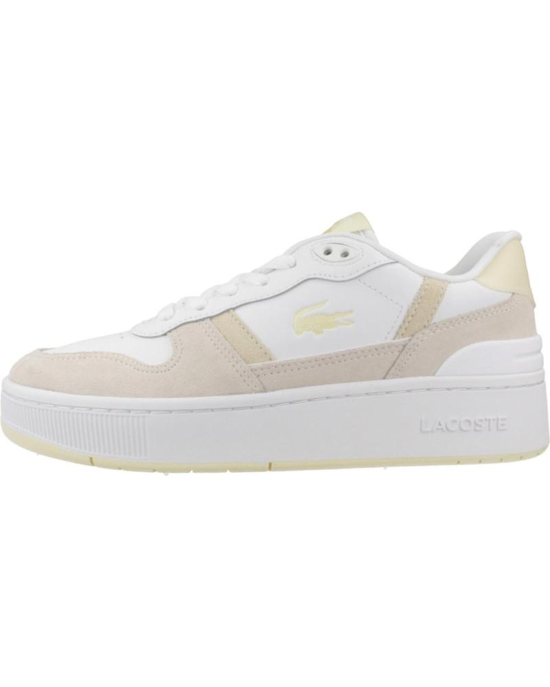 Zapatillas deporte LACOSTE  de Mujer ZAPATILLAS MUJER MODELO T-CLIP PLATFORM COLOR BLANCO  WHTYLW