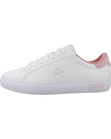 Zapatillas deporte LACOSTE  de Mujer ZAPATILLAS MUJER MODELO POWERCOURT COLOR BLANCO  WHTPNK