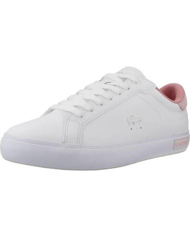 Zapatillas deporte LACOSTE  de Mujer ZAPATILLAS MUJER MODELO POWERCOURT COLOR BLANCO  WHTPNK