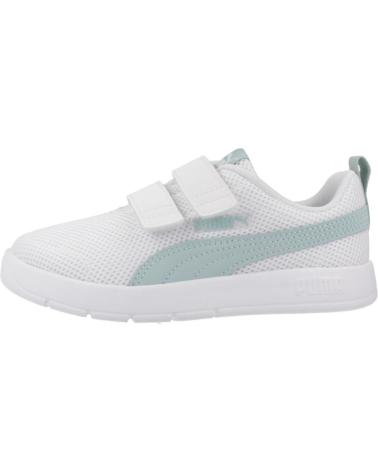 PUMA COURTFLEX V3 MESH PS - SCARPE DA GINNASTICA BIANCHE PER BAMBINI WHITE