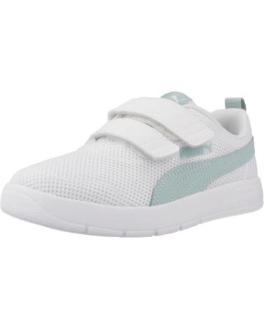 PUMA COURTFLEX V3 MESH PS - BASKETS ENFANTS BLANCHES WHITE
