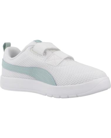 PUMA COURTFLEX V3 MESH PS - BASKETS ENFANTS BLANCHES WHITE
