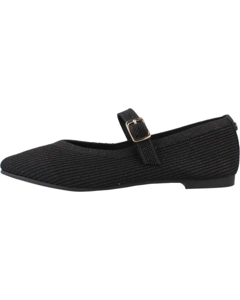 Bailarinas LA STRADA de Mujer MERCEDITAS BLACK-SILVER KNITTED NEGRO Bailarinas LA STRADA de Mujer MERCEDITAS BLACK-SILVER KNITTED NEGRO