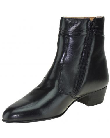 Botines OTRAS MARCAS  de Hombre BOTIN TACON CUBANO Y PIEL CAPRINA  NEGRO