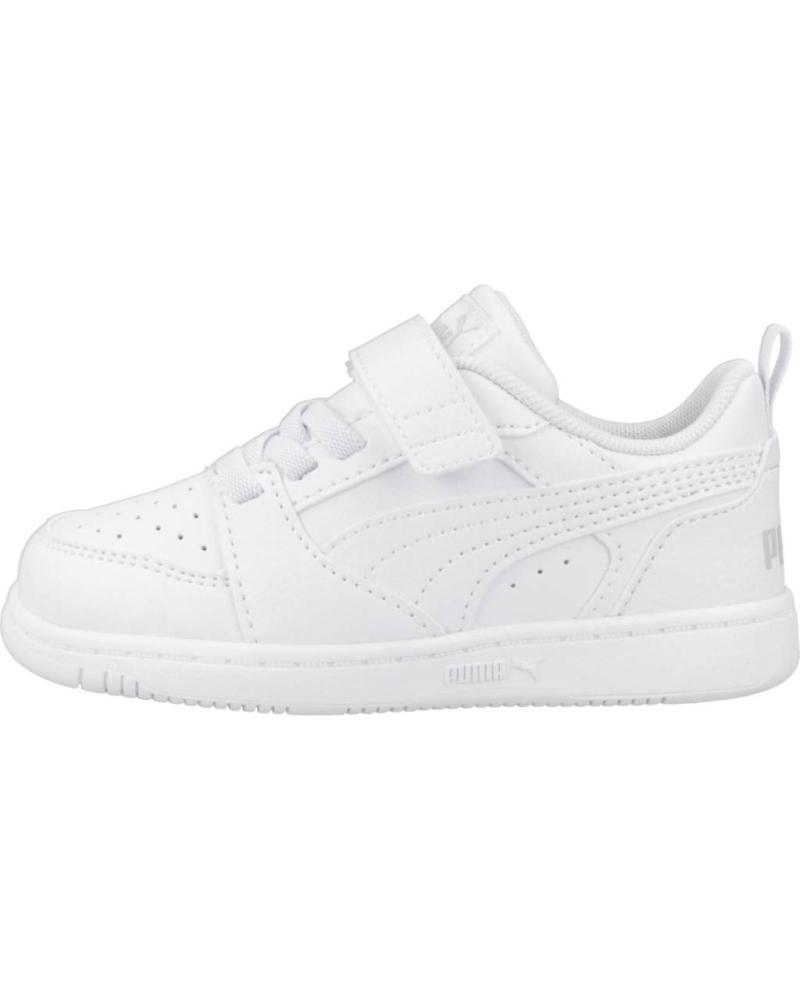 Deportivas PUMA de Niño ZAPATILLAS NINO MODELO REBOUND V6 LO A COLOR BLANCO WHITE Deportivas PUMA de Niño ZAPATILLAS NINO MODELO REBOUND V6 LO A COLOR BLANCO WHITE