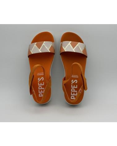 PEPE MENARGUES MUJER SANDALIAS 10532 BANDA SERRAJE APRICOT MILOS BL NARANJA