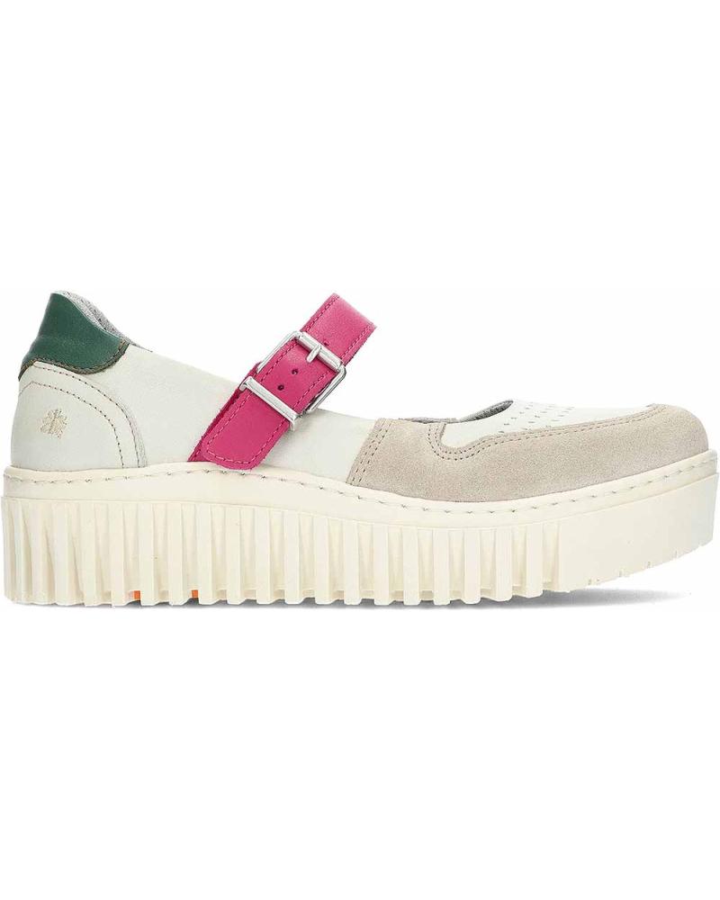 Bailarinas ART  per Donna BAILARINAS PARA MUJER CON PLATAFORMA BRIGHTON 1515  CREAMFUXIA