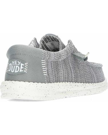 Mocassini per Uomo HEY DUDE ZAPATOS PARA HOMBRE HEYDUDE WALLY STRETCH SOX HD41898 GREY