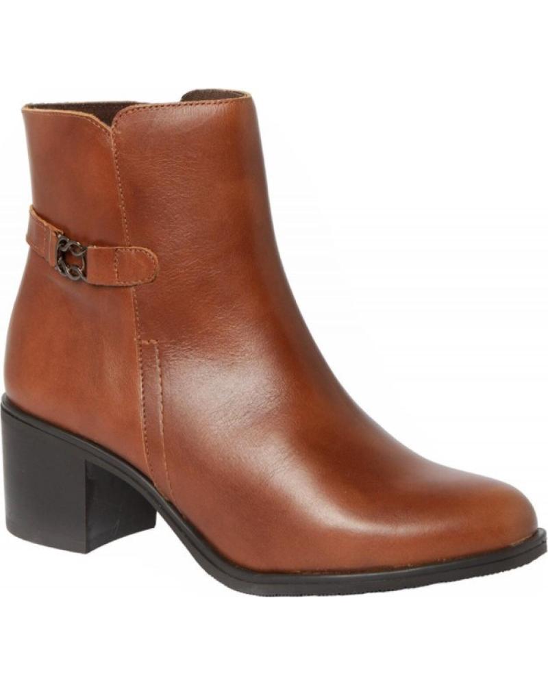 Botines RODRI  de Mujer - BOTIN ADORNO PIEL TACON MEDIO  CUERO