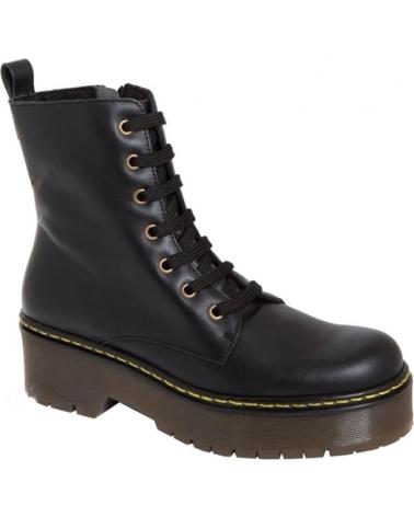 Woman shoes RODRI - BOTIN PIEL CORDON-CREMALLERA  NEGRO