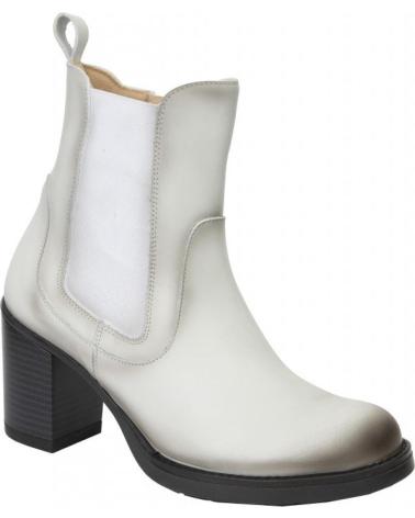 Woman shoes RODRI - BOTIN PIEL TACON ESLASTICOS NEGRO  BLANCO