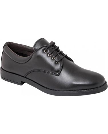 Man shoes MAXI CONFORT ZAPATO PIEL CLASICO Y COMODO SUELA DE GOMA  NEGRO