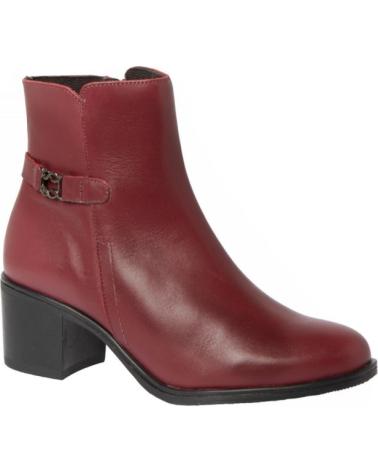 Woman Mid boots RODRI - BOTIN ADORNO PIEL TACON MEDIO  BURDEOS
