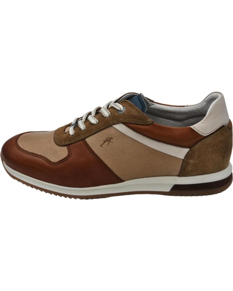 Zapatillas deporte FLUCHOS  pour Homme - DEPORTIVO CIERRE DE CORDONES PLANTILLA EXTRAIBL  HABANA CUERO