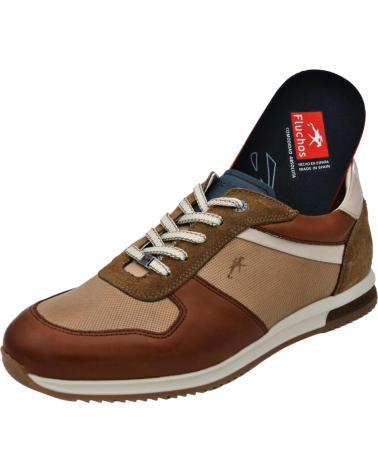 Zapatillas deporte FLUCHOS  pour Homme - DEPORTIVO CIERRE DE CORDONES PLANTILLA EXTRAIBL  HABANA CUERO