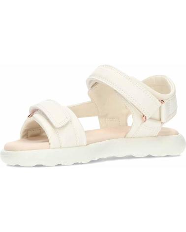 girl Sandals GEOX J55MSC 000BC J SANDAL PUFFYPOP  C1058 LT IVORY