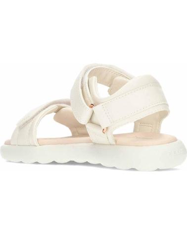 girl Sandals GEOX J55MSC 000BC J SANDAL PUFFYPOP  C1058 LT IVORY