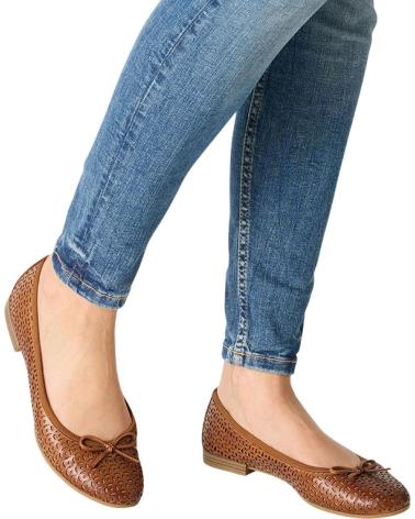 Ballerines TAMARIS  pour Femme WOMS BALLERINA 1-22116-41  MARRóN