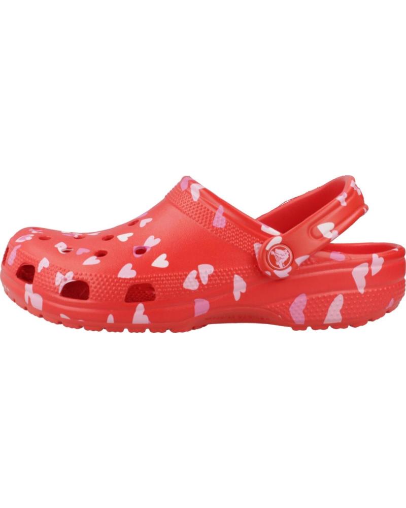 Zuecos CROCS  de Mujer ZUECOS MUJER MODELO CLASSIC VDAY CLOG U COLOR ROJO  CHRRYRD