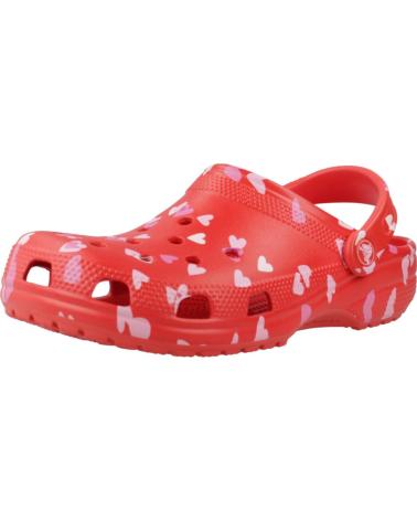 Zuecos CROCS  de Mujer ZUECOS MUJER MODELO CLASSIC VDAY CLOG U COLOR ROJO  CHRRYRD
