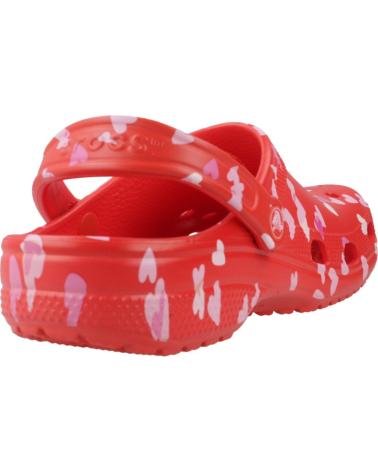 Zuecos CROCS  de Mujer ZUECOS MUJER MODELO CLASSIC VDAY CLOG U COLOR ROJO  CHRRYRD