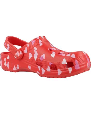 Zuecos CROCS  de Mujer ZUECOS MUJER MODELO CLASSIC VDAY CLOG U COLOR ROJO  CHRRYRD
