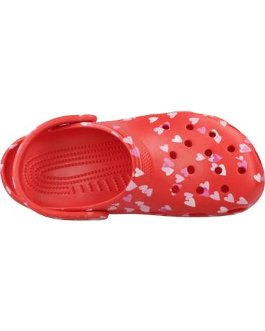 Zuecos CROCS  de Mujer ZUECOS MUJER MODELO CLASSIC VDAY CLOG U COLOR ROJO  CHRRYRD