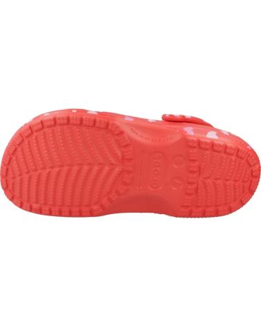 Zuecos CROCS  de Mujer ZUECOS MUJER MODELO CLASSIC VDAY CLOG U COLOR ROJO  CHRRYRD