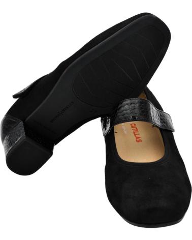 Bailarinas de Mujer D`CUTILLAS DOCTOR CUTILLAS 81226 SALON PLANTILLA EXTRAIBLE MUJER NEGRO