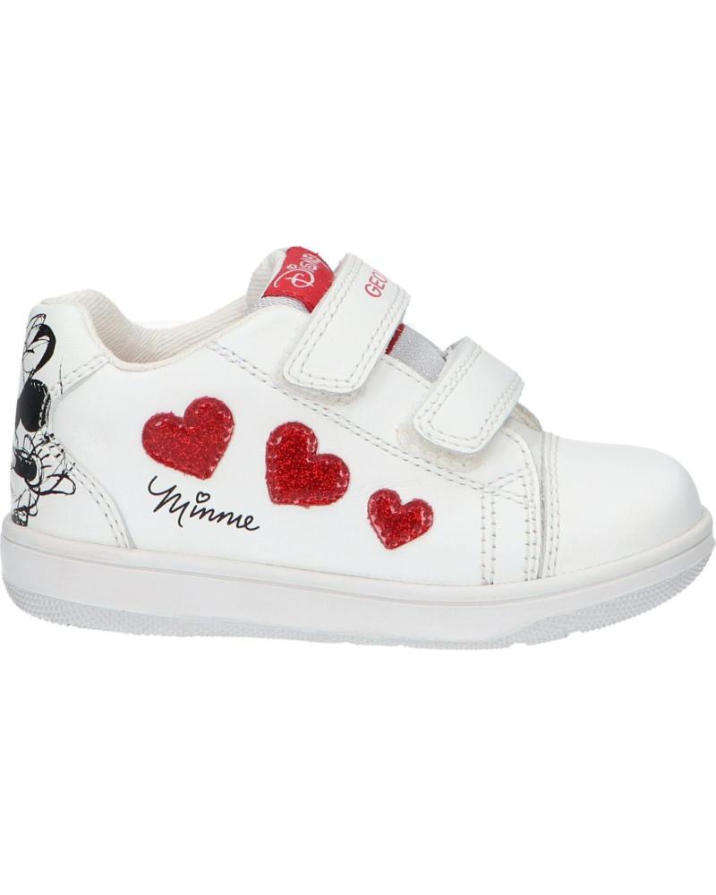 girl Trainers GEOX B251HA 00085 B NEW FLICK  C1001 WHITE