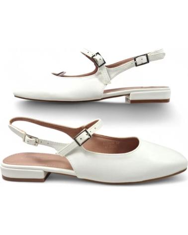 Sandales TIMBOS  pour Femme TACON DESTALONADO MUJER 131115  BLANCO