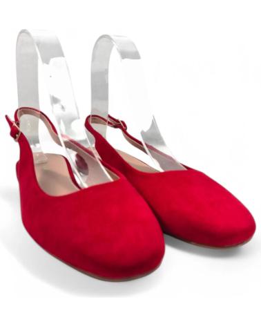 Sandales TIMBOS  pour Femme TACON DESTALONADO MUJER 131110  ROJO