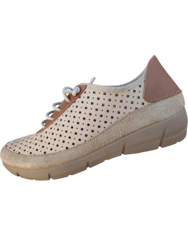 Schuhe CUQUE  für Damen ZAPATO COMODO EN PIEL CORDON ELASTICO Y PLANTILLA EXTRAIBLE  MARRóN