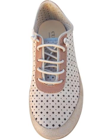 Schuhe CUQUE  für Damen ZAPATO COMODO EN PIEL CORDON ELASTICO Y PLANTILLA EXTRAIBLE  MARRóN