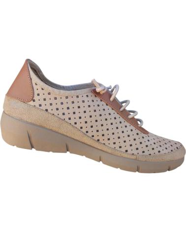 Schuhe CUQUE  für Damen ZAPATO COMODO EN PIEL CORDON ELASTICO Y PLANTILLA EXTRAIBLE  MARRóN