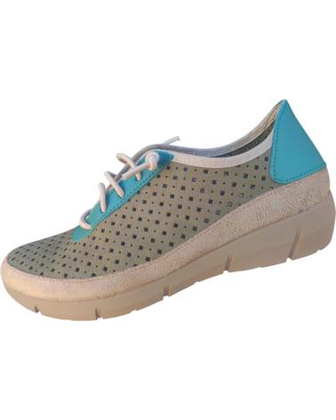 Schuhe CUQUE  für Damen ZAPATO COMODO EN PIEL CORDON ELASTICO Y PLANTILLA EXTRAIBLE  MARRóN